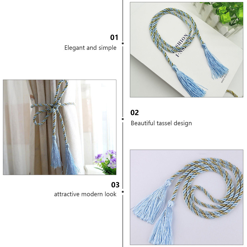 Home Security Ideas - 2 Peças de Cordão de Cortina