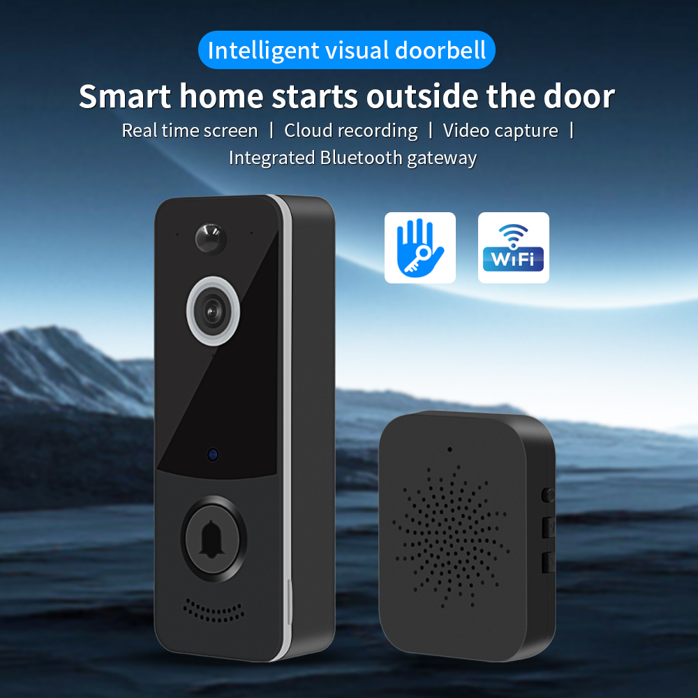 Home Security Bell - Campainha de vídeo wi-fi 1080p, aplicativo