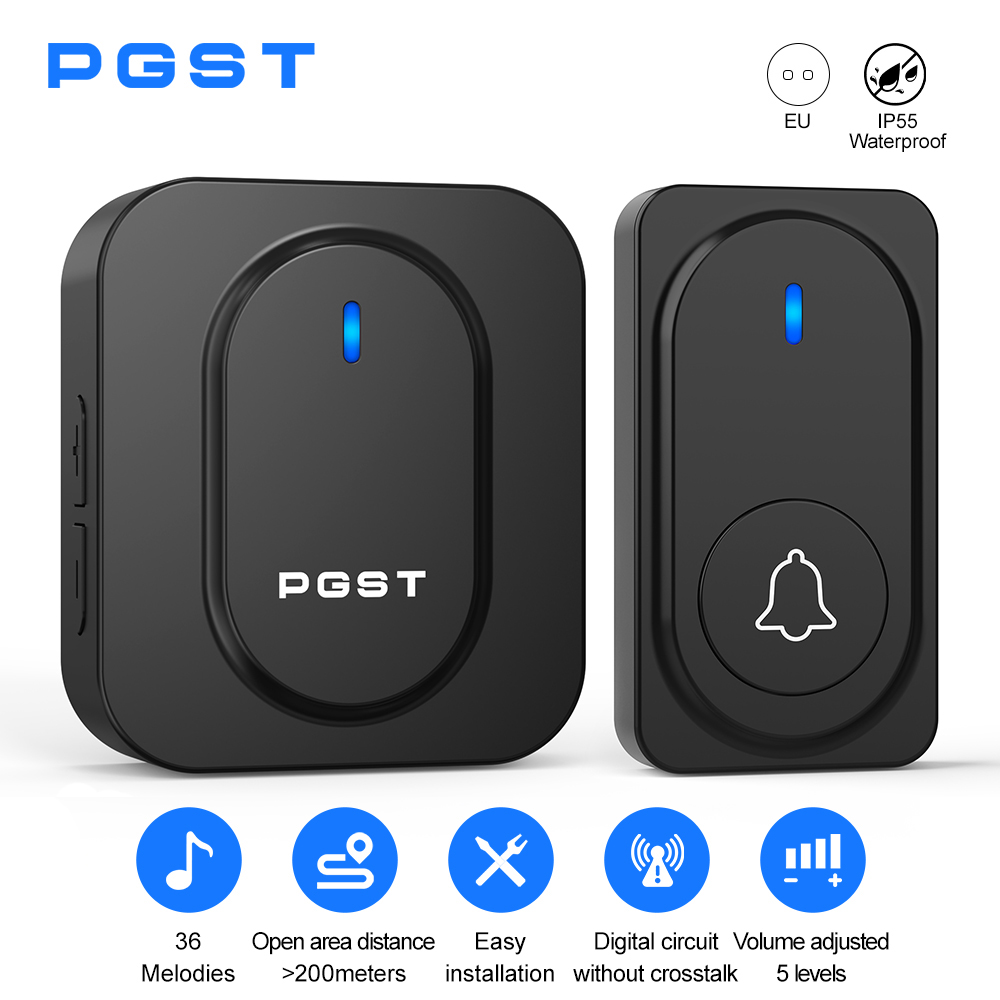 Home Security Bell - Campainha Sem Fio PGST com 36