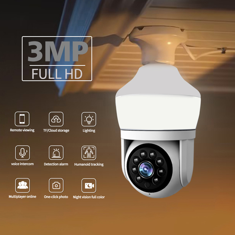 Home Security Flood Lights - 3mp 1296p yoosee/carecam app noite lâmpada