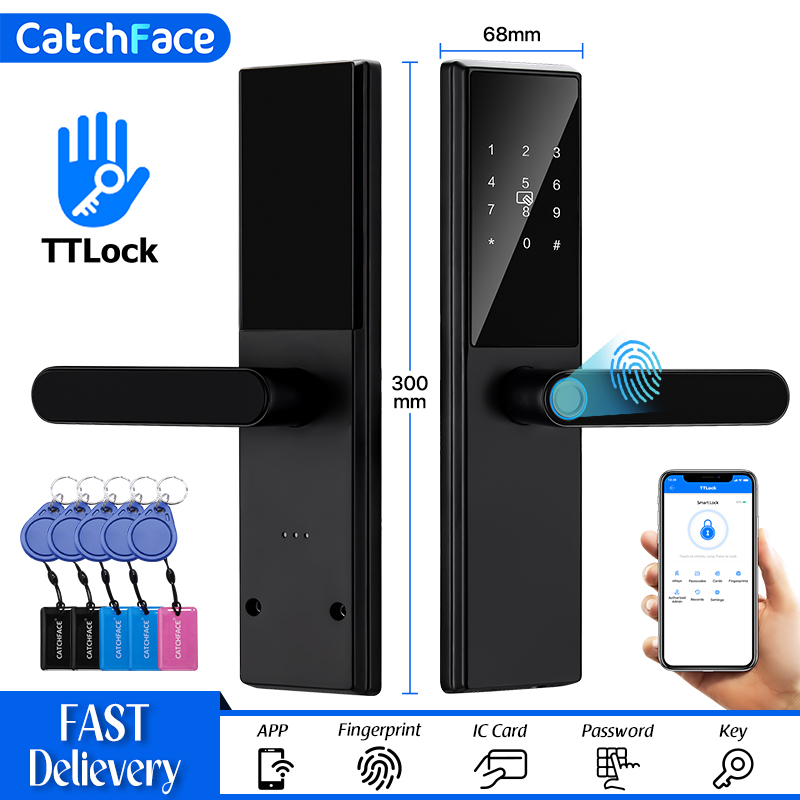 Home Security Door Reinforcement Lock - Fechadura de porta com impressão digital,