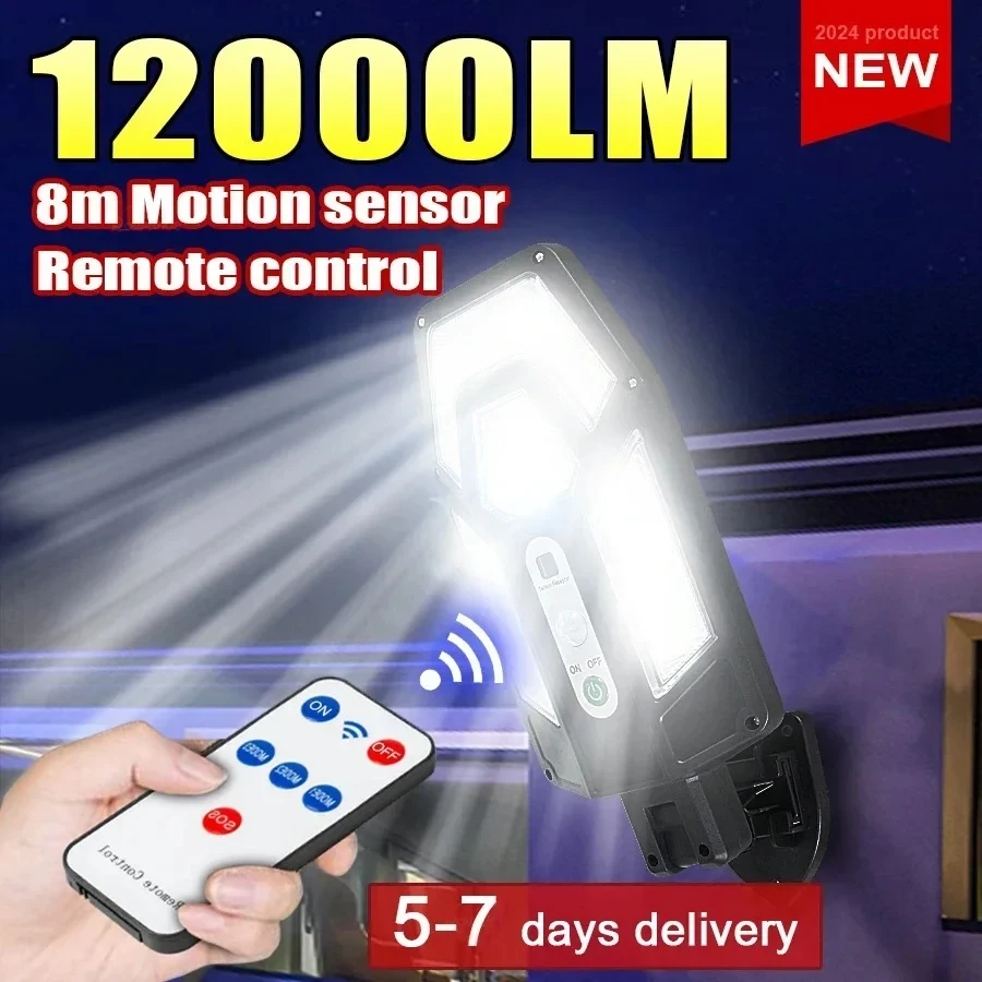 Solar Security Light - 12000lm poderosa lâmpada de parede solar