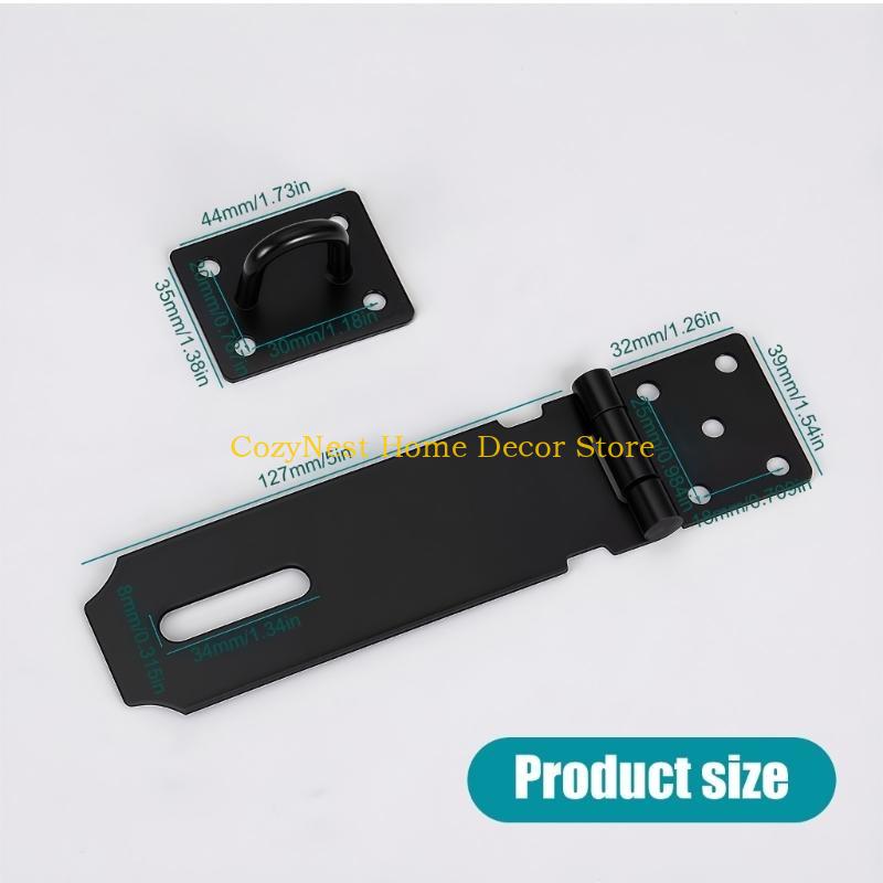 Home Security Door Reinforcement Lock - 92mf Aço aço forte trava dobrável