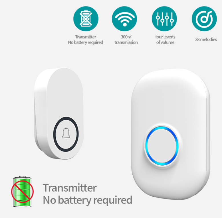 Home Security Bell - 58 ringtone auto-potência alarme sem fio