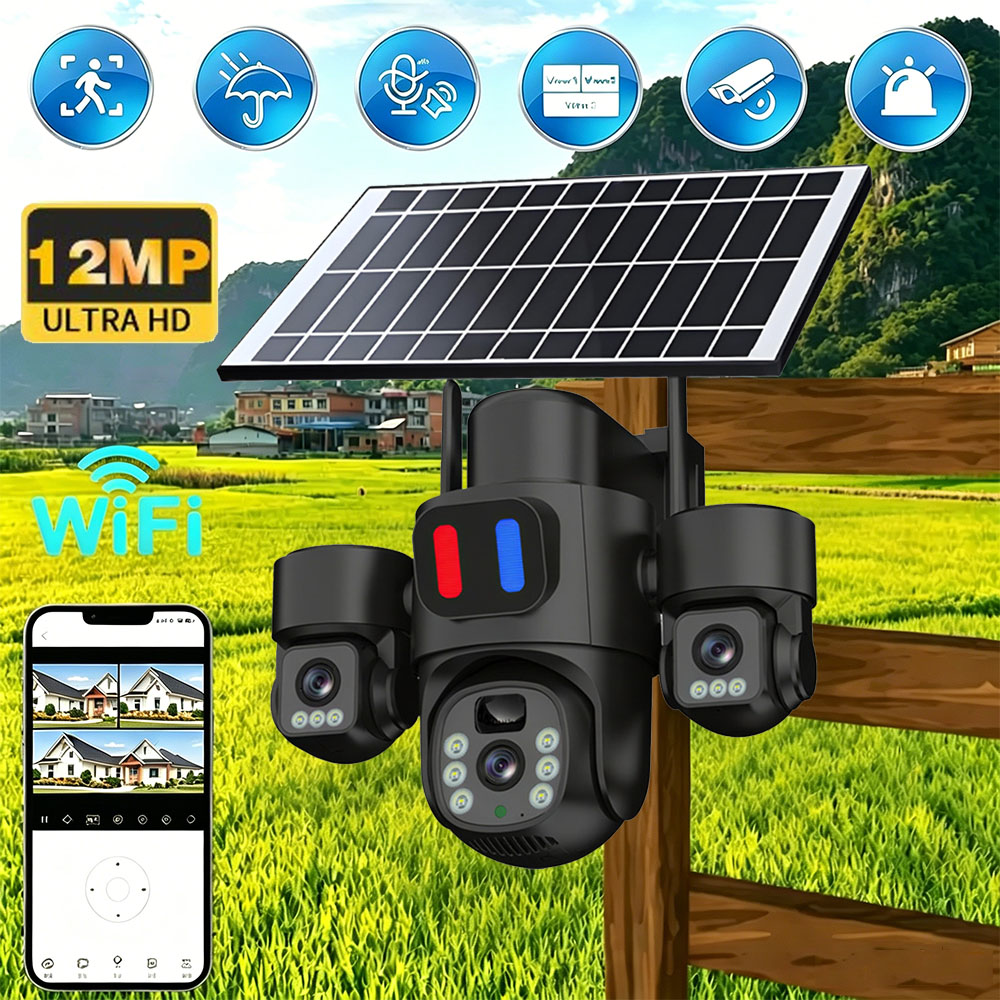 Home Security And Cctv - Câmera PTZ Solar WiFi Externa com