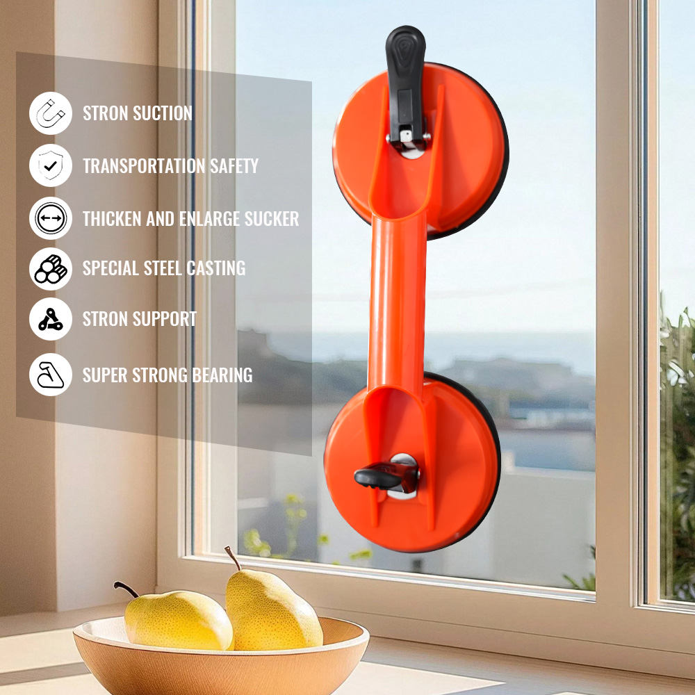 Glass Break Detector - Ventosas de elevação de vidro, suporte