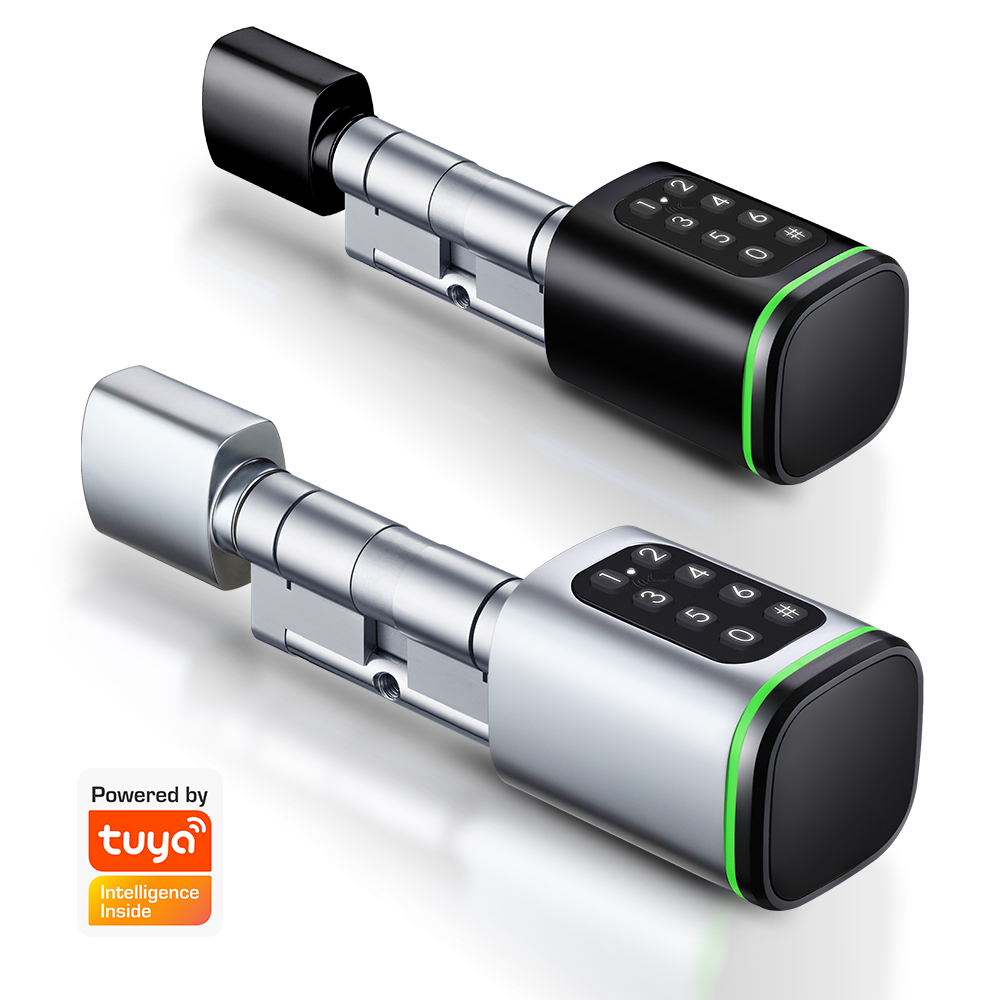 Home Security Ideas - Fechadura de cilindro inteligente tuya 60-90mm