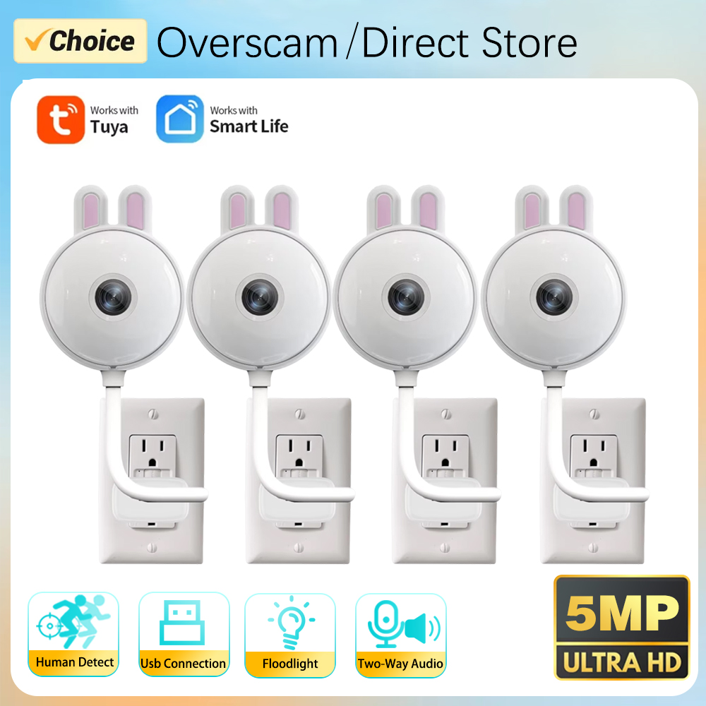 Home Security Flood Lights - Câmera de Luz Inundante WiFi USB