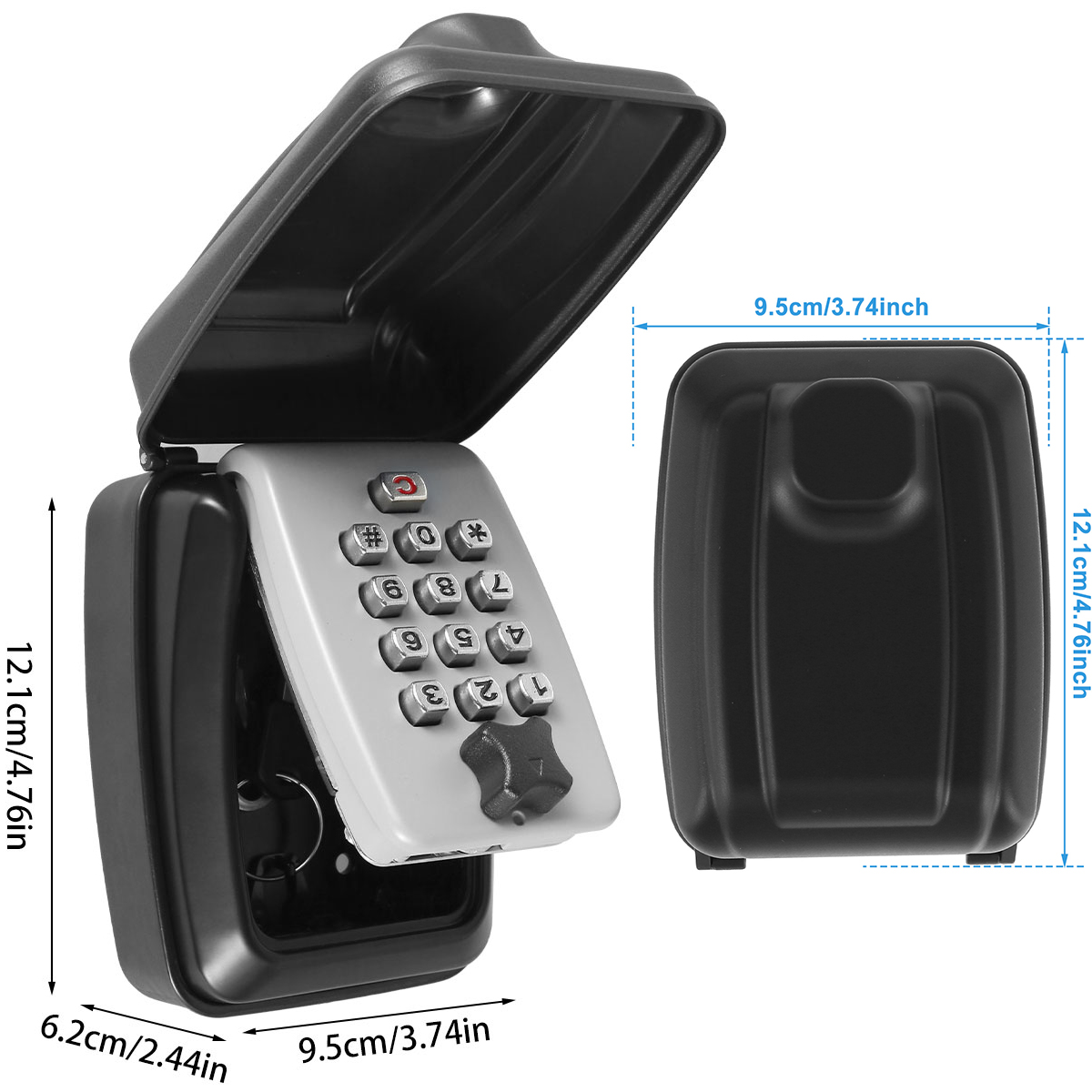 Wall-Mounted Key Lock Box, Sec - Home Security Officer avaliação e preço