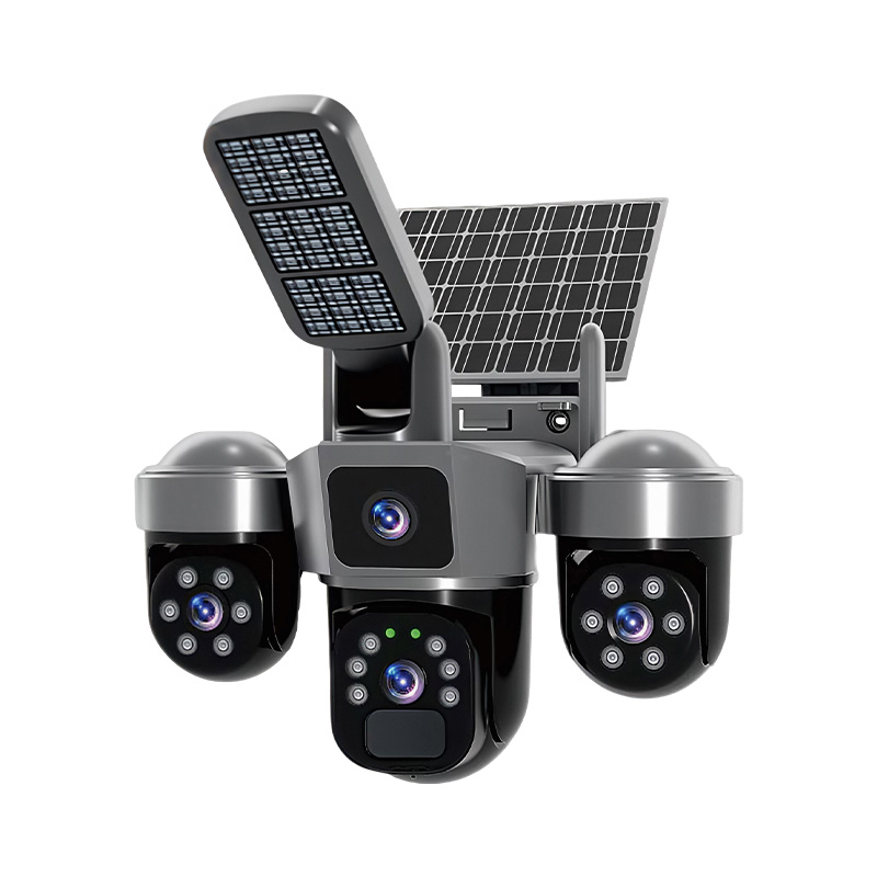 Câmera Solar V380 APP 6MP com  - Home Security Flood Lights avaliação e preço