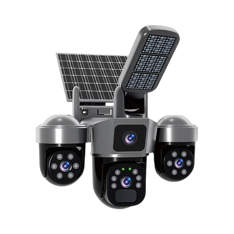Câmera Solar V380 APP 6MP com  - Home Security Flood Lights avaliação e preço