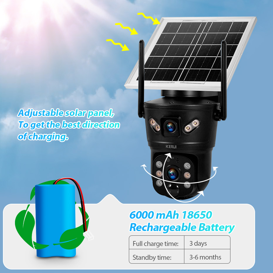Câmera Solar KERUI 6MP 4G SIM  - Home Security Ideas avaliação e preço