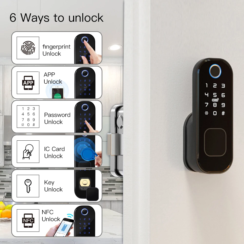 MOES-Smart Digital Door Lock c - Home Security Ideas avaliação e preço