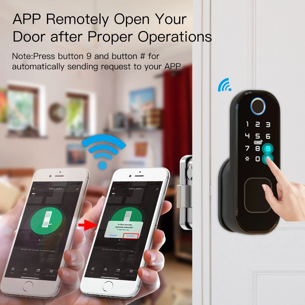 MOES-Smart Digital Door Lock c - Home Security Ideas avaliação e preço