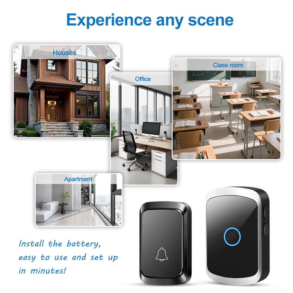 Kit de campainha inteligente s - Home Security Bell avaliação e preço