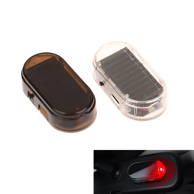 1 peça led piscando luzes carr - Solar Security Light avaliação e preço