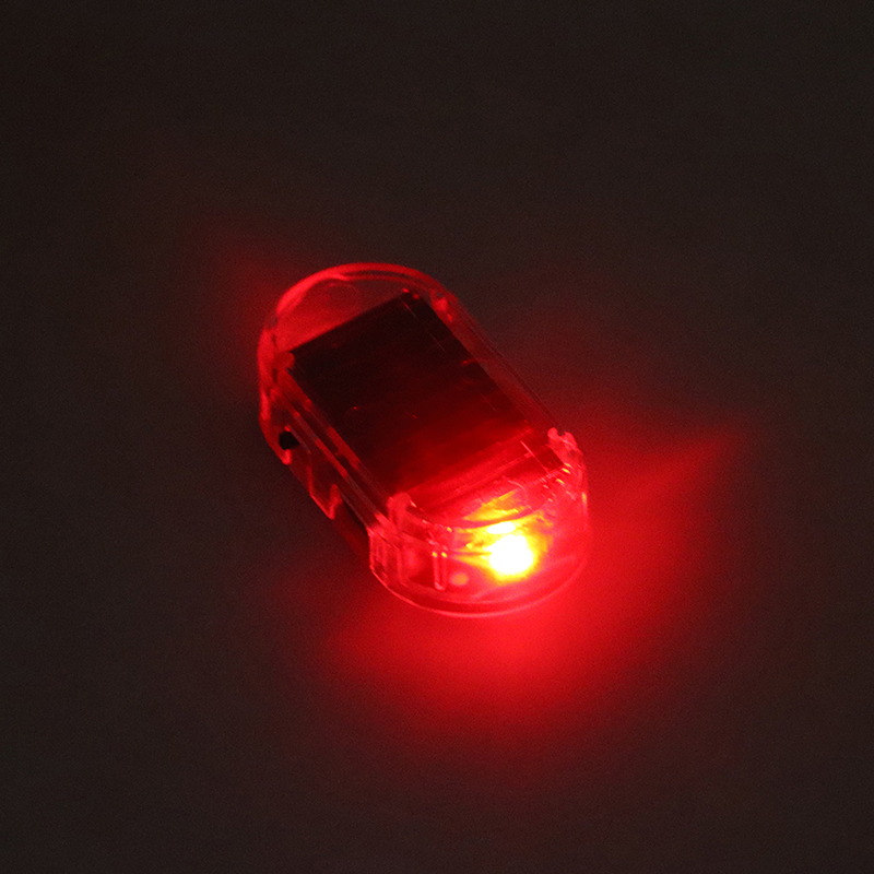 1 peça led piscando luzes carr - Solar Security Light avaliação e preço