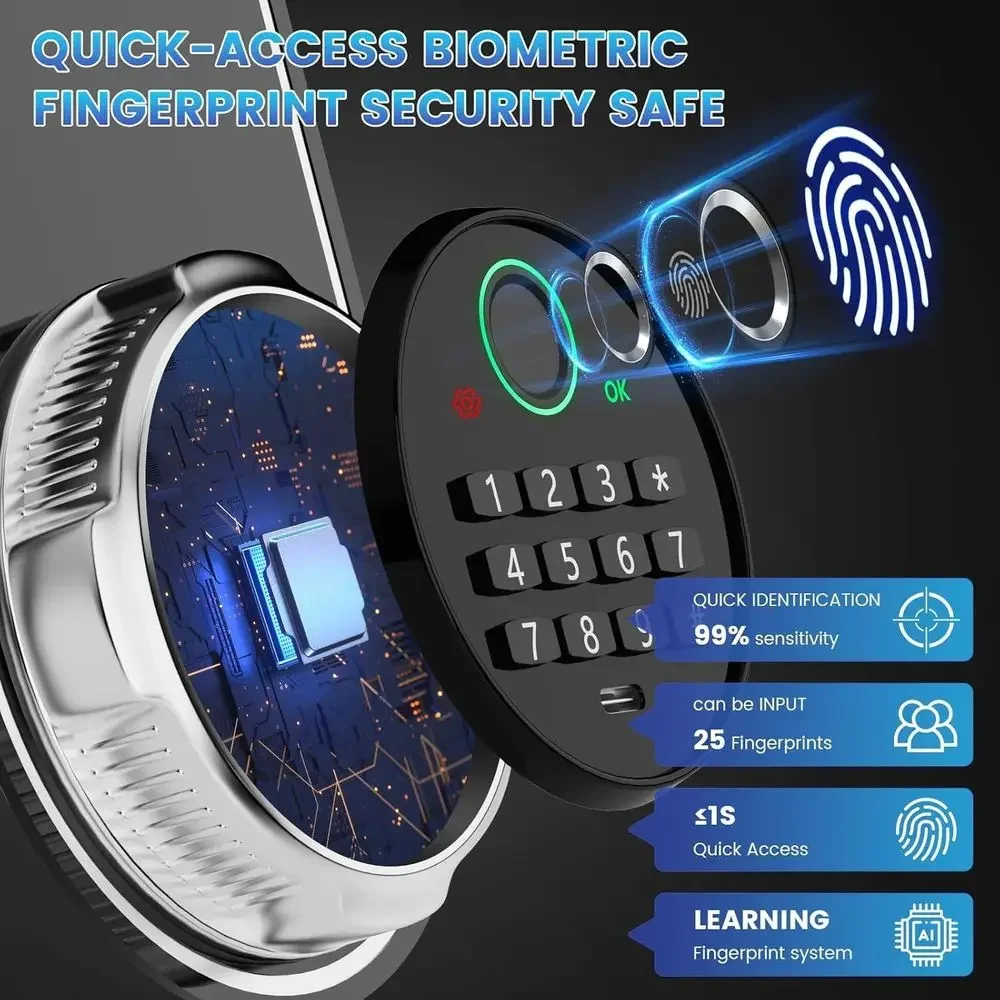Cofre Biométrico Extra Grande  - Home Security Officer avaliação e preço