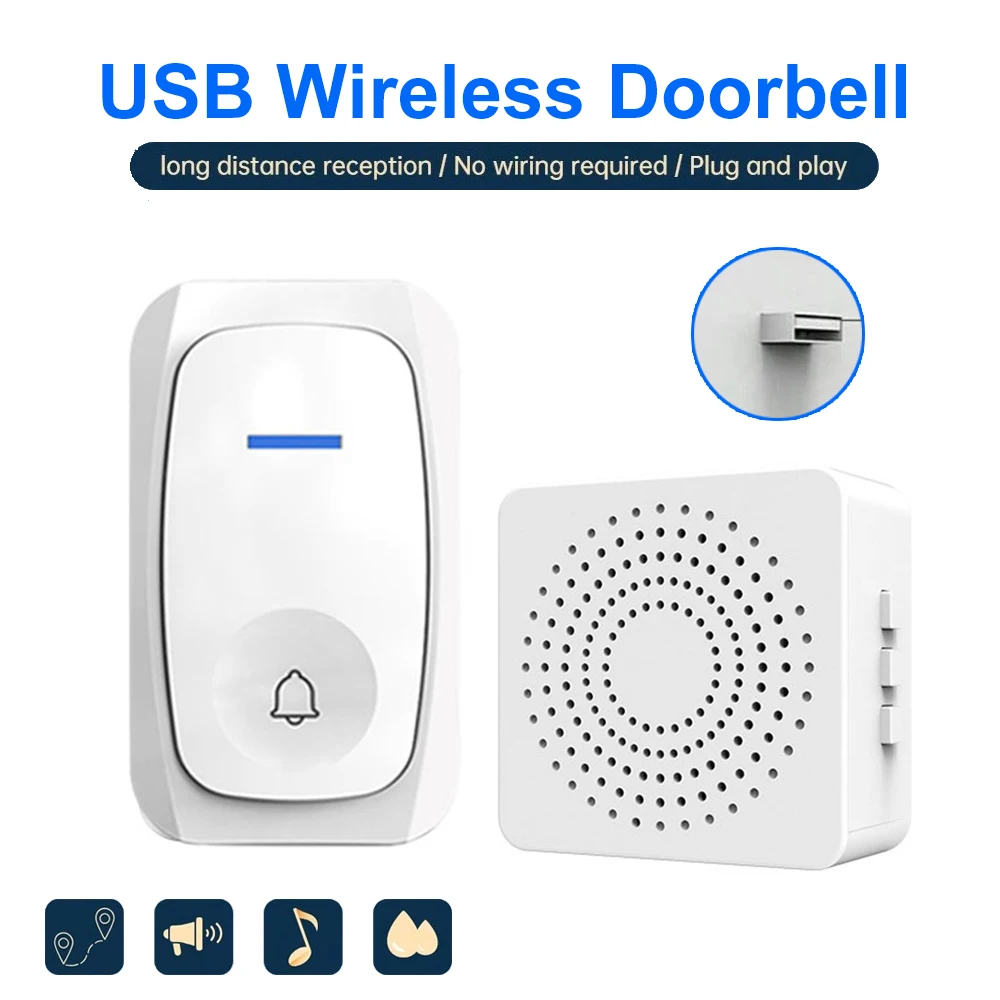 Campainha sem fio usb intelige - Home Security Bell avaliação e preço