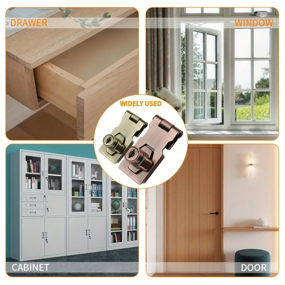 Trava ferrolho resistente ferr - Home Security Door Reinforcement Lock avaliação e preço