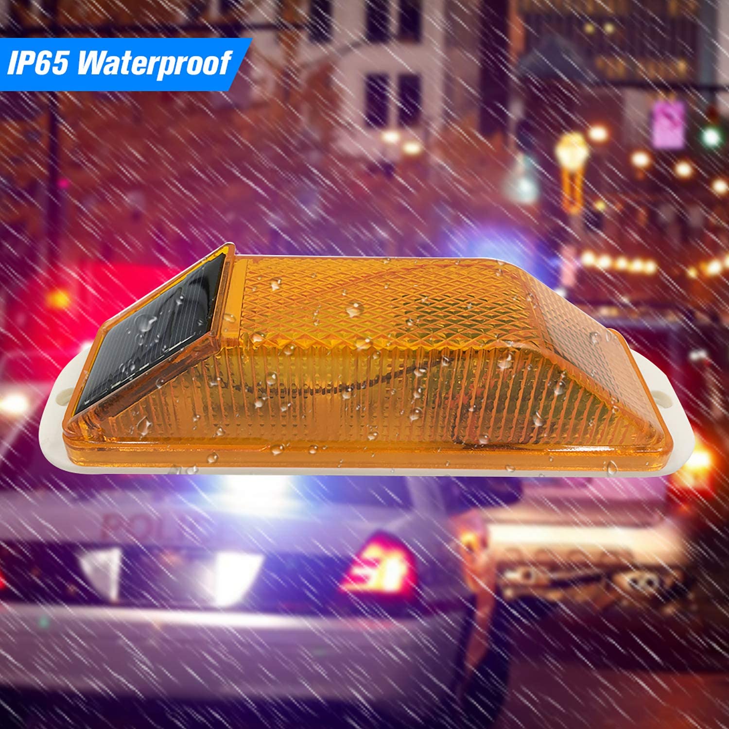 Lâmpada led de aviso estrobosc - Solar Security Light avaliação e preço