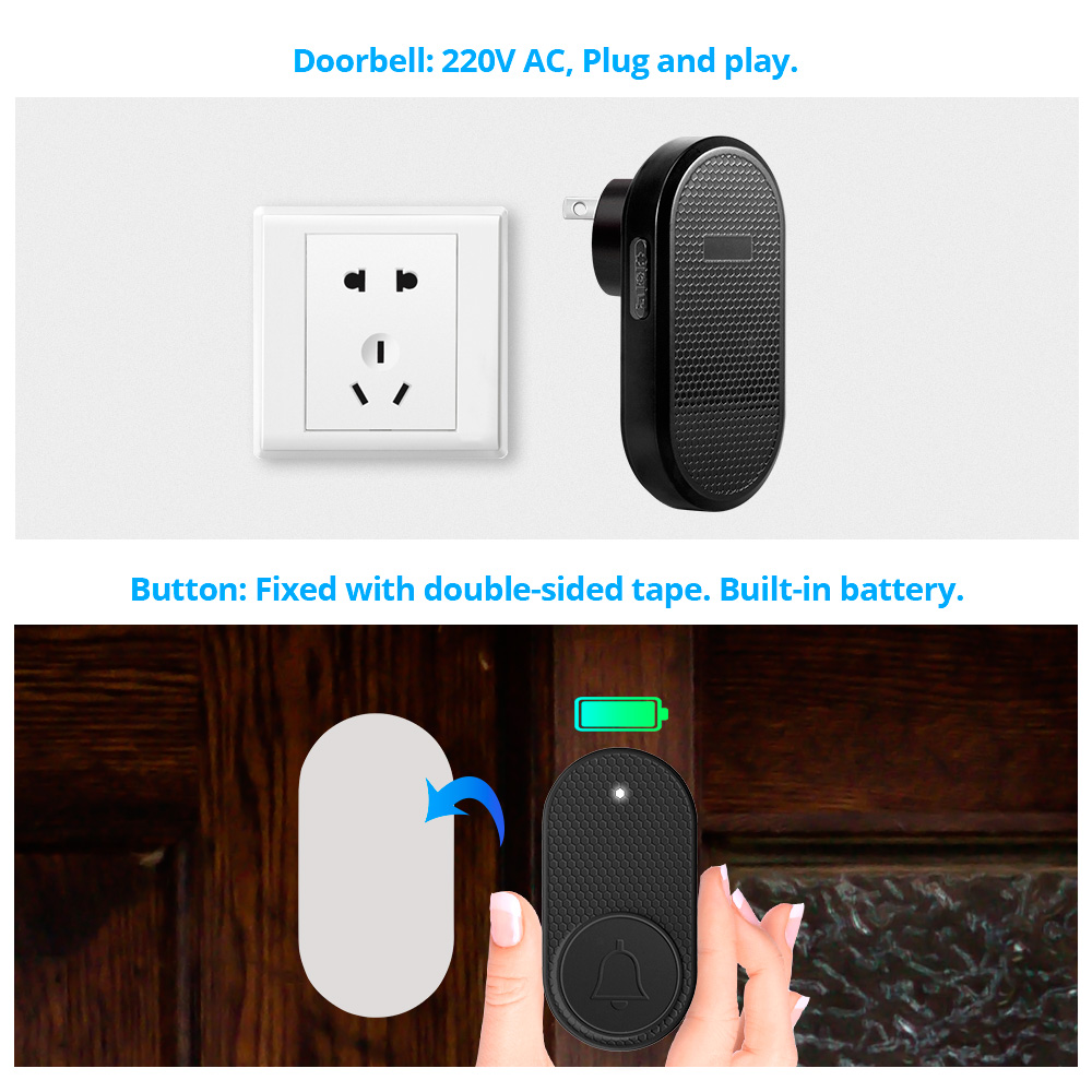 M558 campainha inteligente sem - Home Security Bell avaliação e preço