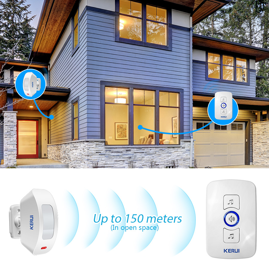 Kerui campainha sem fio de seg - Home Security Bell avaliação e preço