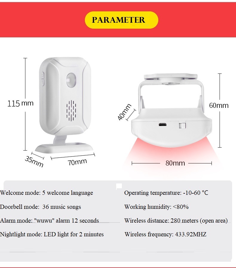 Darho loja loja de segurança e - Home Security Bell avaliação e preço