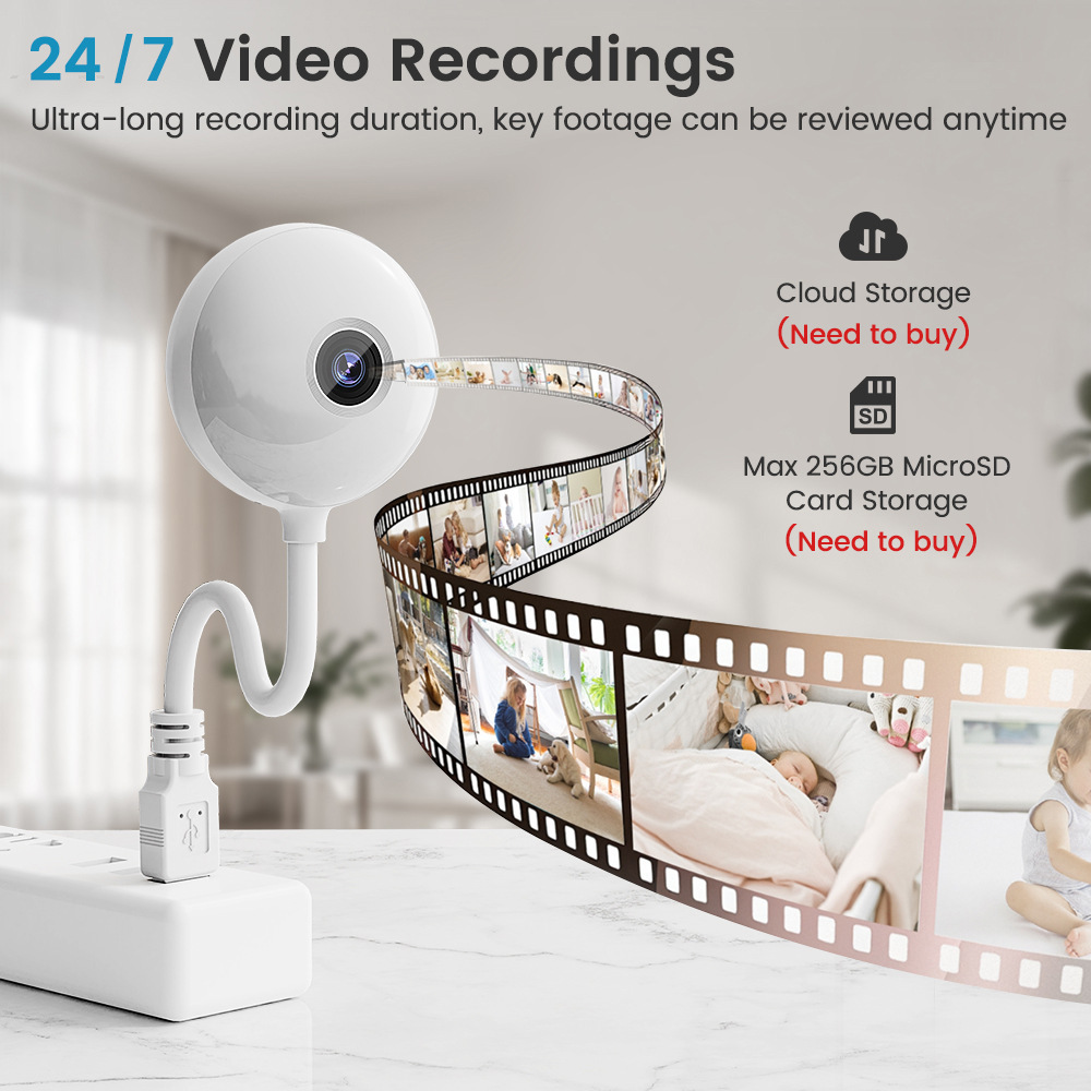 Câmera IP Mini WiFi USB de 5MP - Home Security Flood Lights avaliação e preço