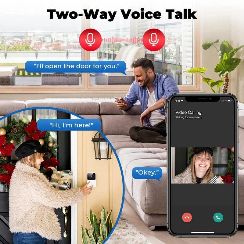 Campainha de Vídeo WiFi Inteli - Home Security La avaliação e preço