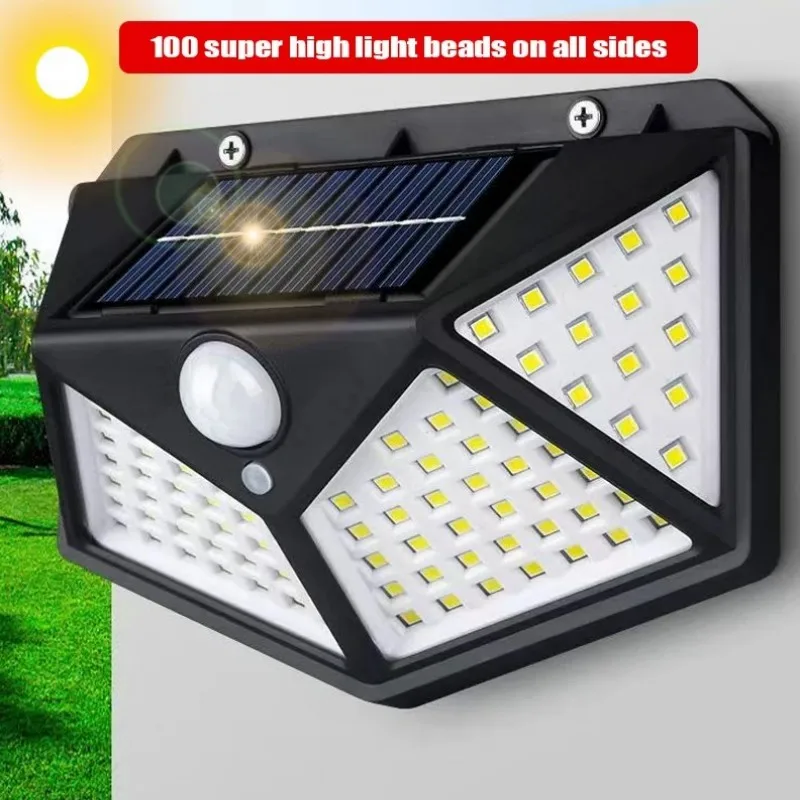 100led multifuncional lâmpada  - Solar Security Light avaliação e preço
