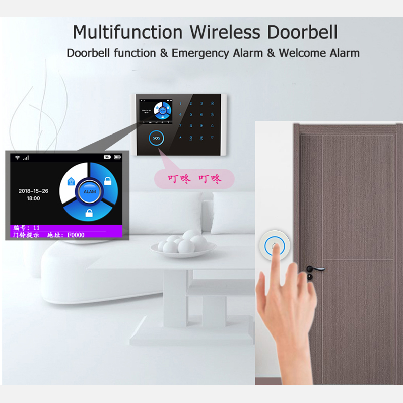 Novo botão de campainha sem fi - Home Security Bell avaliação e preço