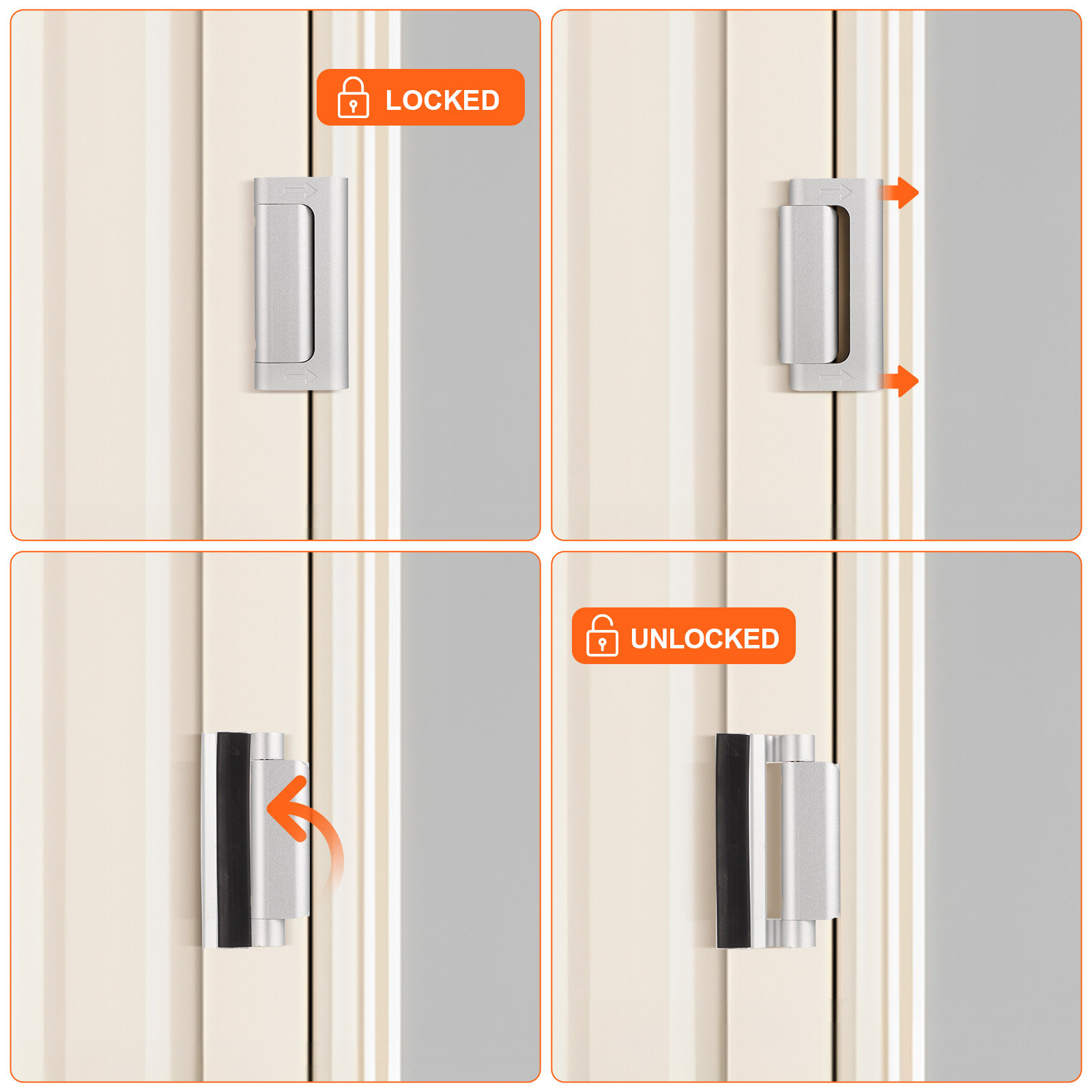 Fechadura de segurança em liga - Home Security Door Reinforcement Lock avaliação e preço