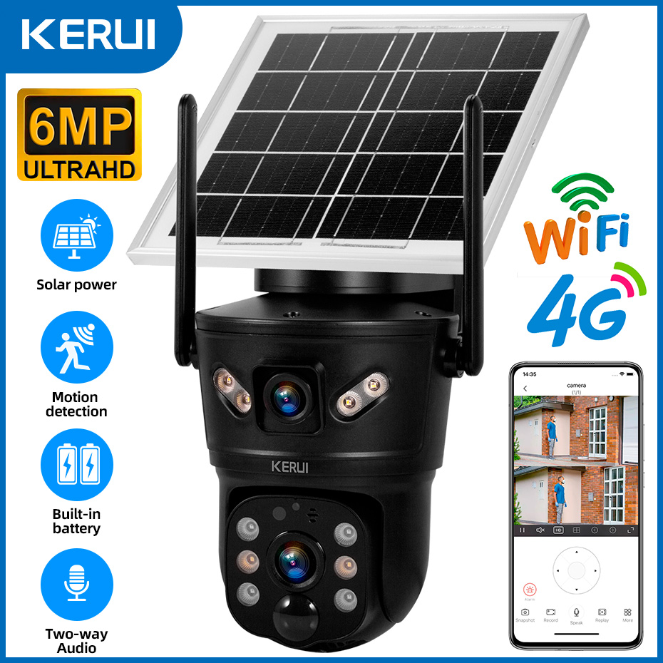 Kerui ao ar livre 6mp câmera s - Home Security And Cctv avaliação e preço