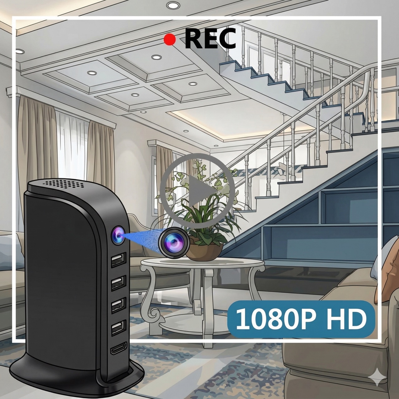 Câmera de Segurança Wi-Fi Comp - Home Security Officer avaliação e preço