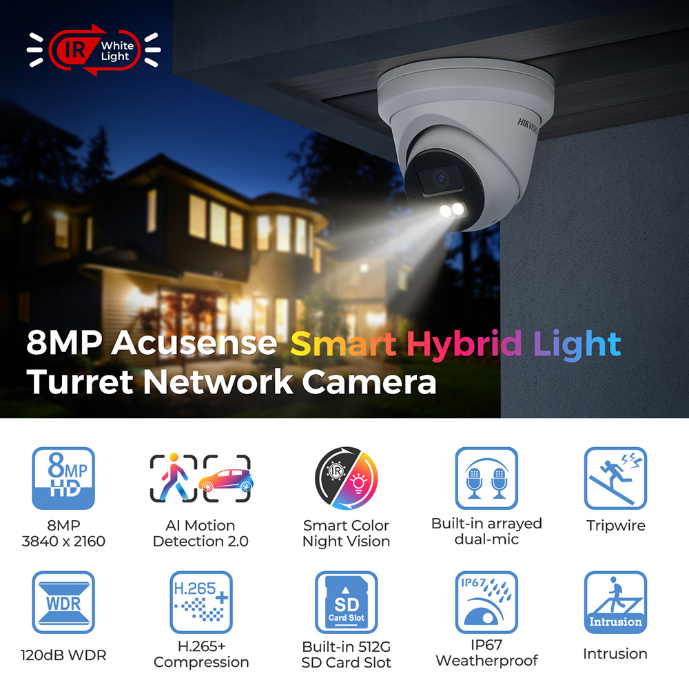 Câmera IP Hikvision DS-2CD2383 - Home Security Online avaliação e preço