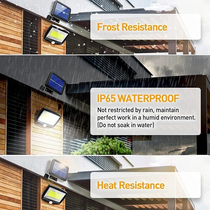 Led solar split lâmpada de par - Home Security Flood Lights avaliação e preço
