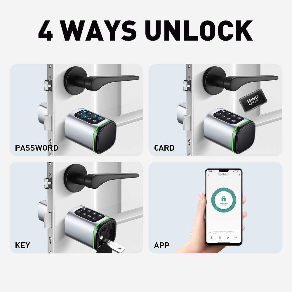 Fechadura de cilindro intelige - Home Security Ideas avaliação e preço