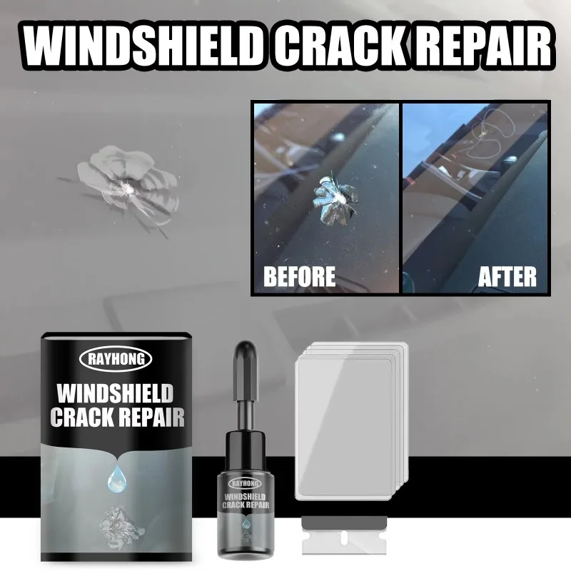 Windshield Crack Repair Fluid, - Glass Break Detector avaliação e preço