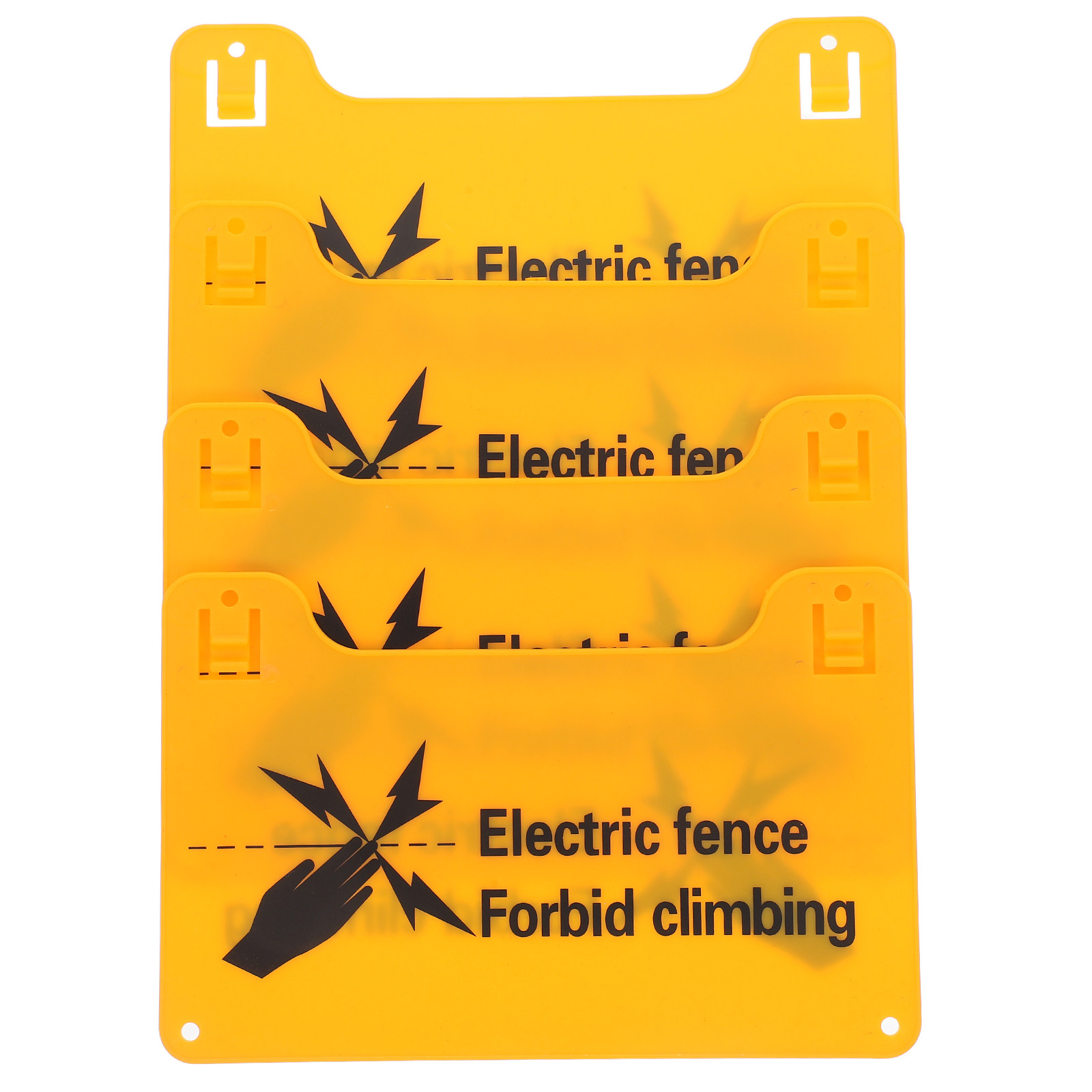 4 Peças de Placas de Aviso par - Home Security Electric Fence avaliação e preço