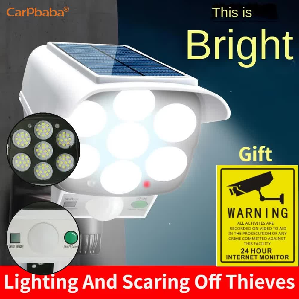 Luz solar ao ar livre sensor d - Solar Security Light avaliação e preço
